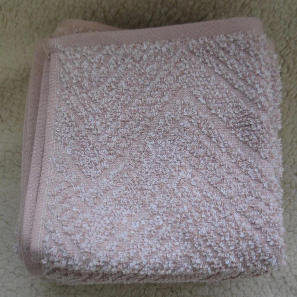 Chevron Hand & Wash ClotheTowels Set, Pink, B1, NWOT